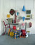 Papier, Draht, Farbe